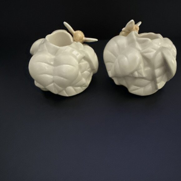 Lenox Garden Splendor Candle Holders Golden Bee Set Of 2 Made in Thailand - Picture 7 of 11